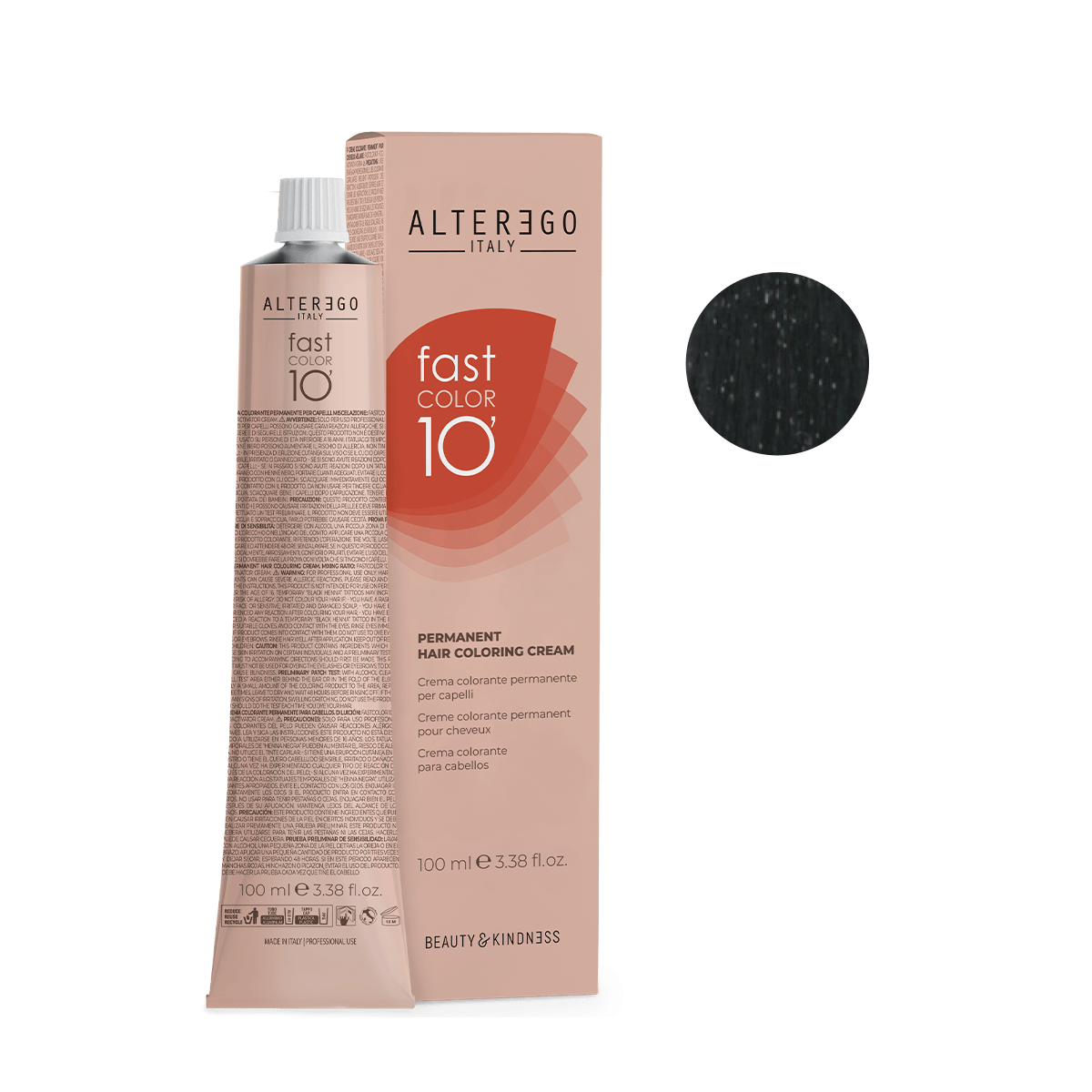 AlterEgo Fast Color 10 Min Vopsea Păr Permanentă 100ml - Acoperire 100%