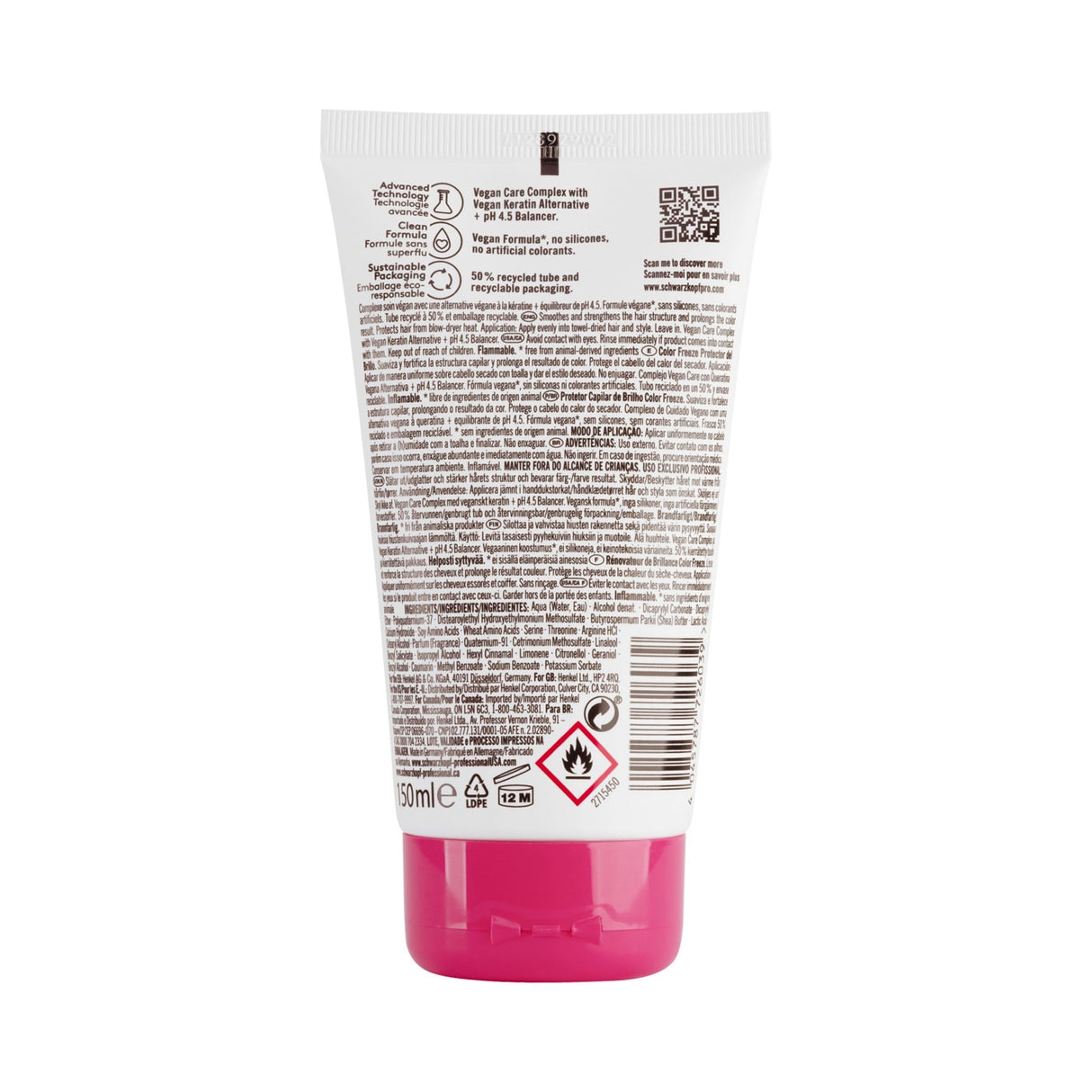 Schwarzkopf Professional Bonacure Color Freeze Shine Savior 150ml – Ser Profesional Leave-In pentru Strălucire Intensă și Protecție Termică