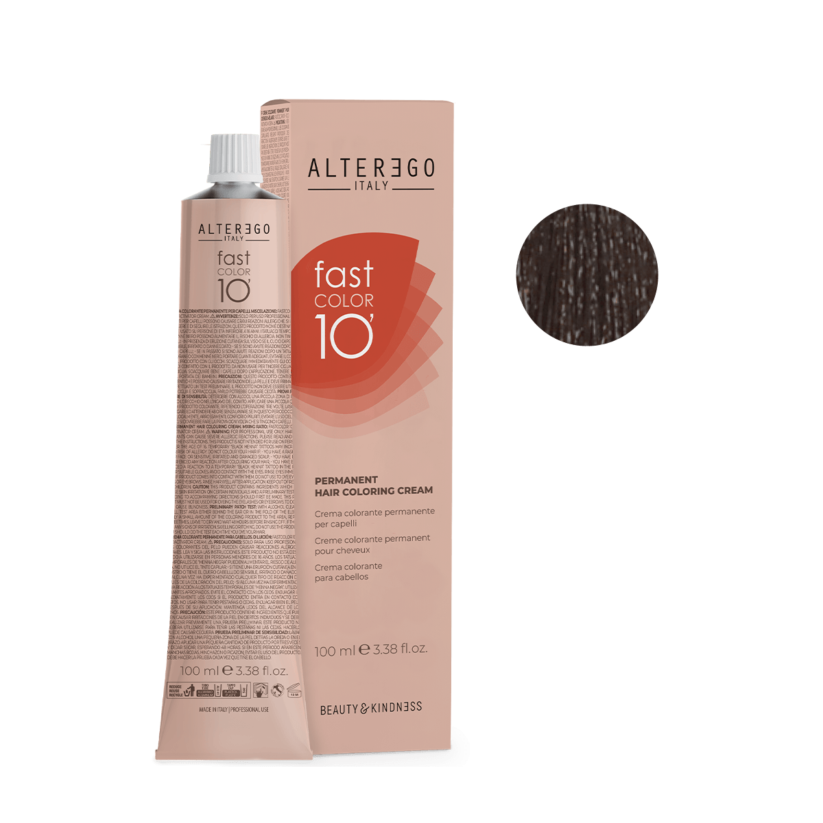 AlterEgo Fast Color 10 Min Vopsea Păr Permanentă 100ml - Acoperire 100%