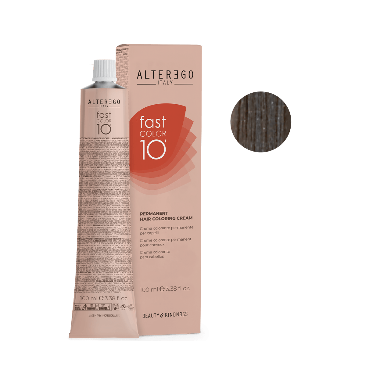 AlterEgo Fast Color 10 Min Vopsea Păr Permanentă 100ml - Acoperire 100%