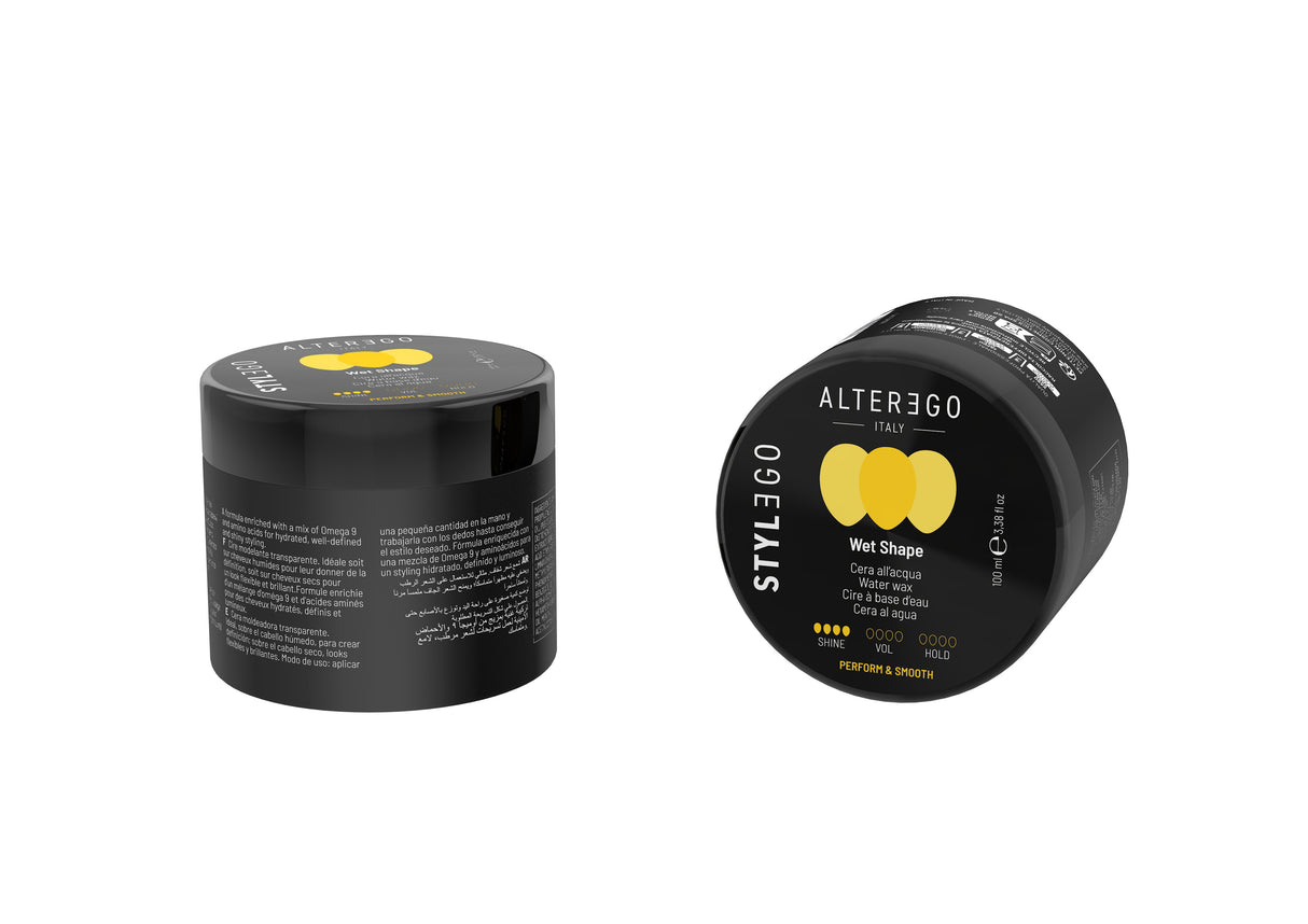 AlterEgo StylEgo Wet Shape – Ceară de Păr Transparentă cu Efect Umed și Strălucire Maximă 100 ml