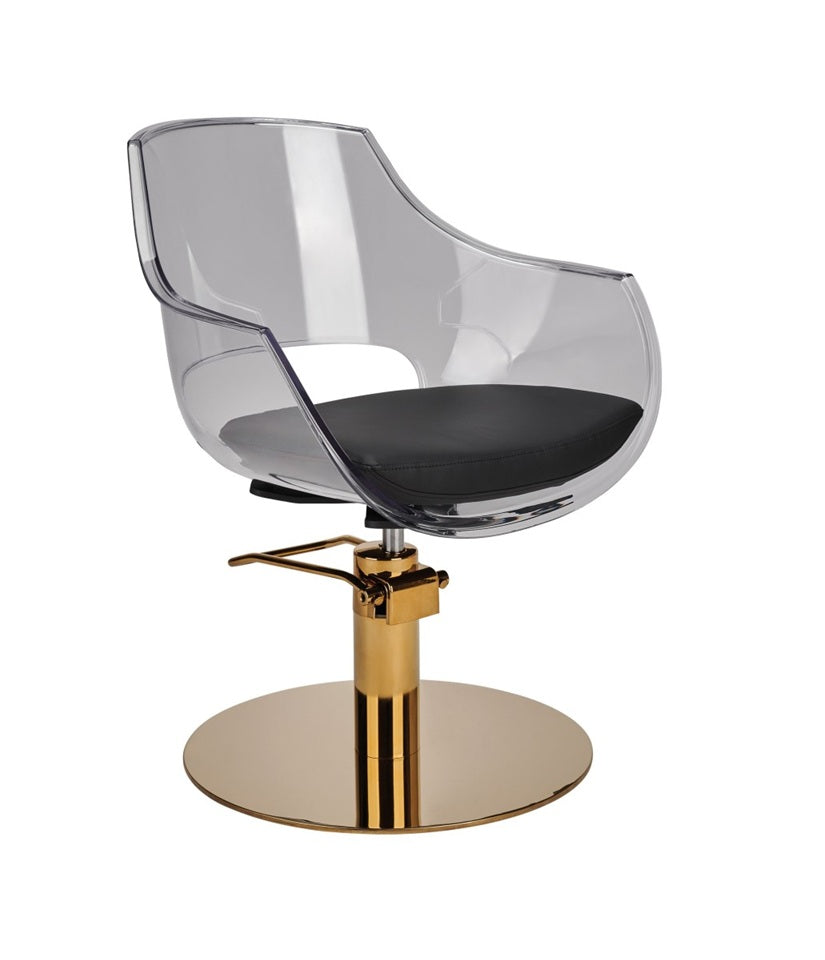 Ayala Ghost G1 P-7 Scaun de Coafor cu Bază Rotundă Aurie