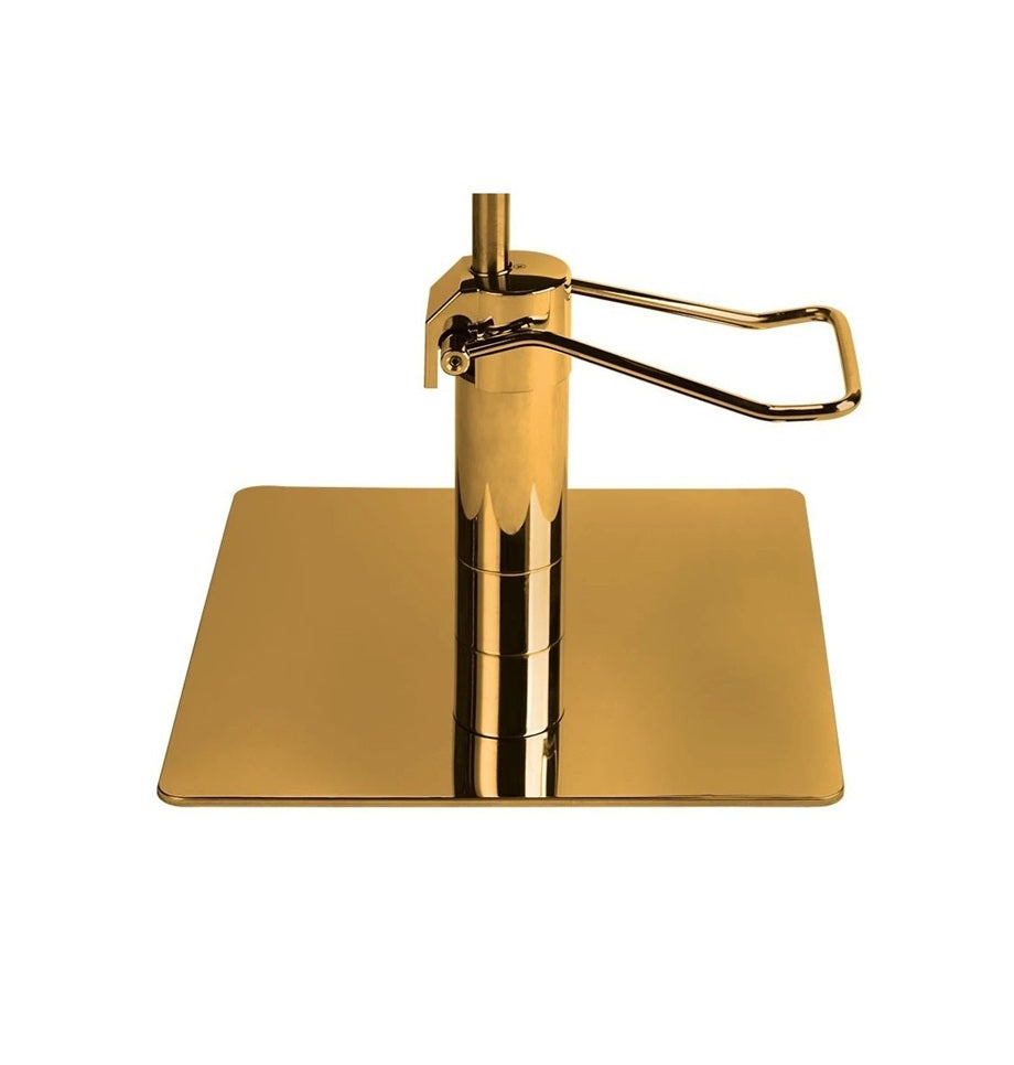 Ayala Pik G1 P-7 Scaun de Coafor Negru cu Bază Pătrată Aurie