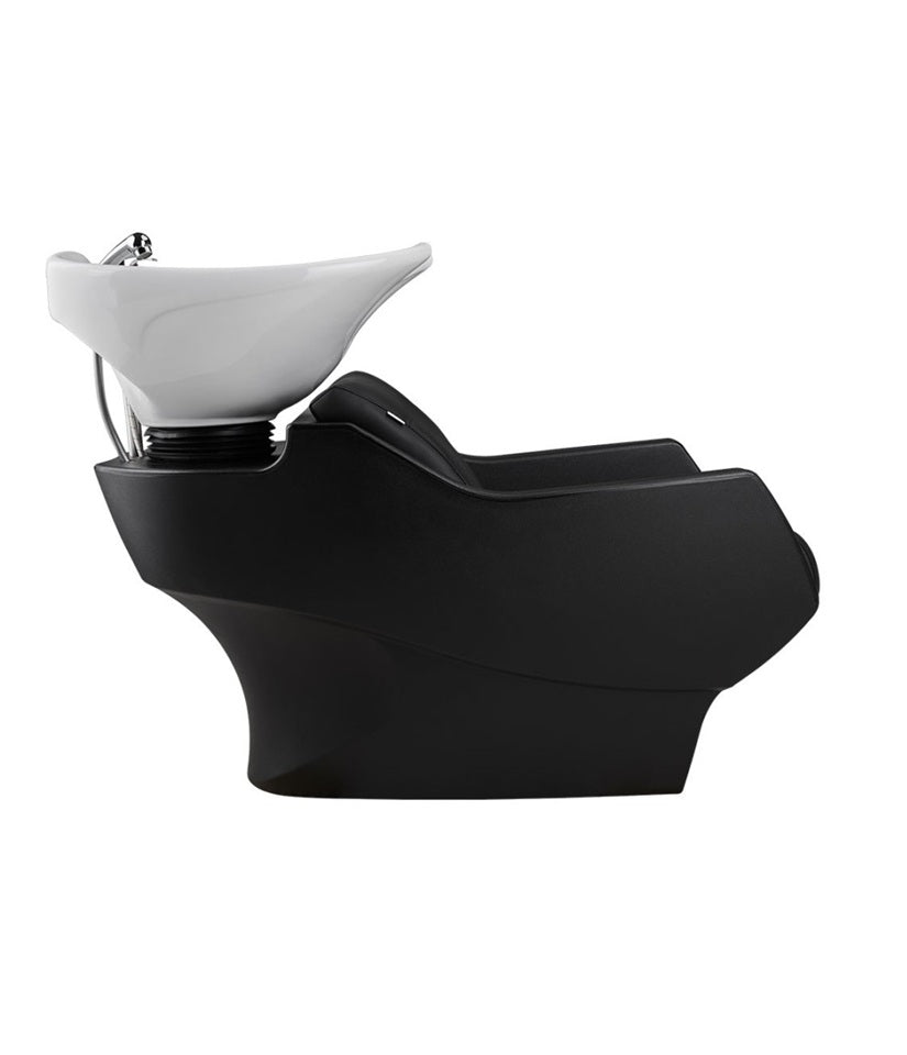 Ayala Techno P-7 Unitate de Spălare cu Chiuvetă Albă și Carcasă Neagră