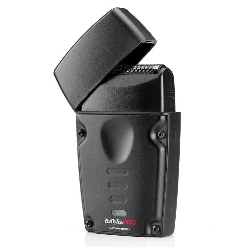 BaBylissPRO LO‑PROFX Compact Shaver – Aparat Profesional de Ras, Ultra‑Compact, Single Foil Black Titanium, Motor 10.000 RPM