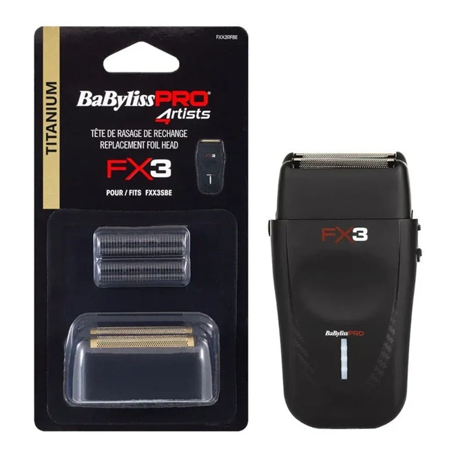 BaBylissPRO FX3 – Set Profesional de Înlocuire Folie + Cuțit din Titan pentru Aparat de Ras