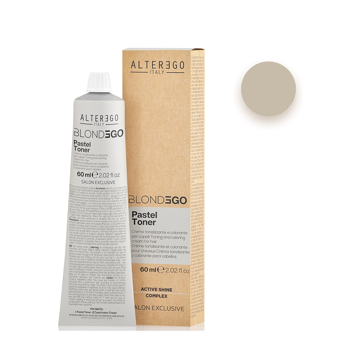 AlterEgo Blondego Pastel Toner Vopsea De Par Semipermanentă 60ml Pentru Păr Decolorat