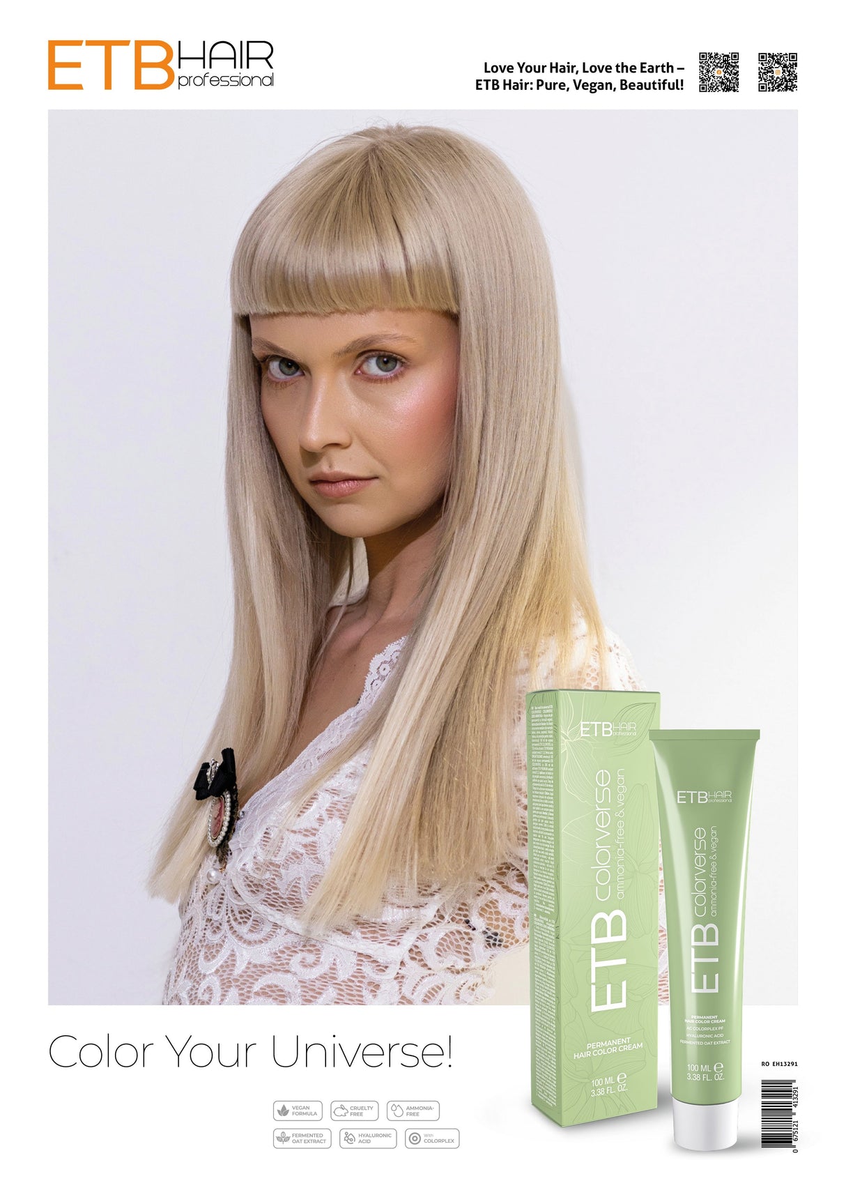 ETB Hair Poster ColorVerse Vopsea de Păr Fără Amoniac