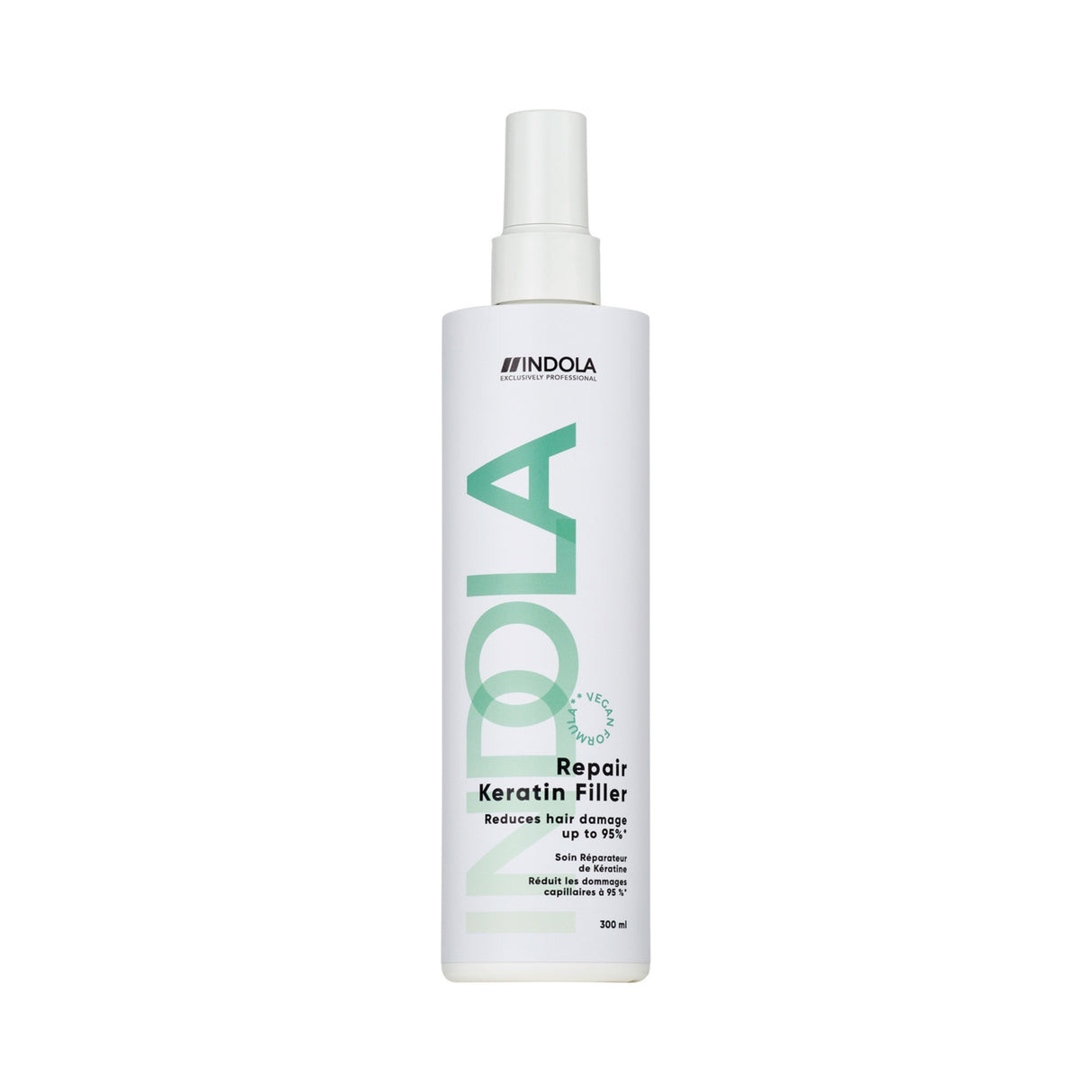 INDOLA Repair Keratin Filler Spray Regenerator– Întărește Structura Firului de Păr și Reduce Ruperea cu Până la 95% 300ml