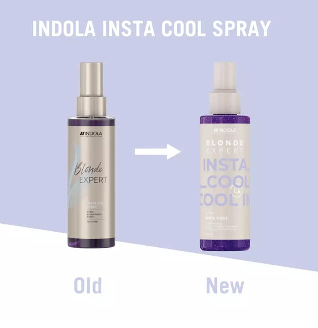 Indola Blonde Expert InstaCool Spray 150ml – Magie Violetă pentru Blondul Tău! Nuanțe Reci, Păr Strălucitor, Efect Instant