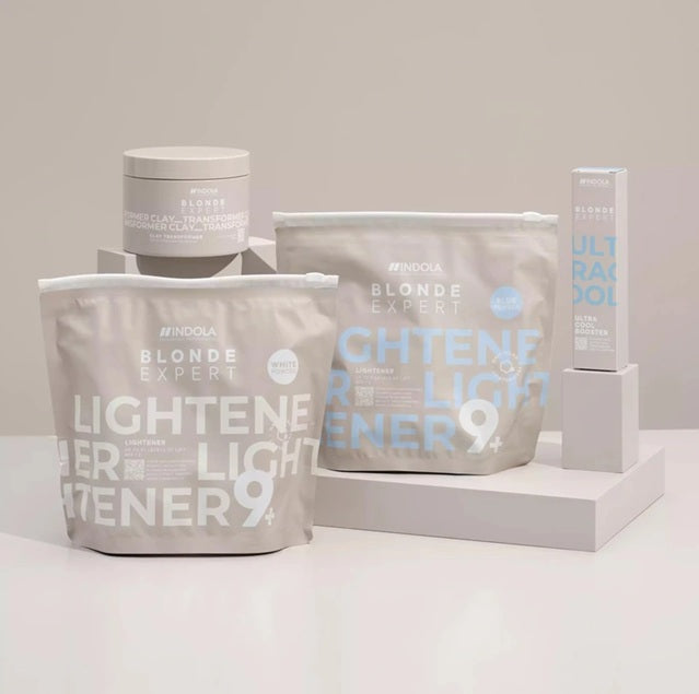 Indola Blonde Expert Lightener 9+ White 450g – Pudră Decolorantă Profesională Albă cu Protecție Maximală și Rezultat Blond Clar, Neutru