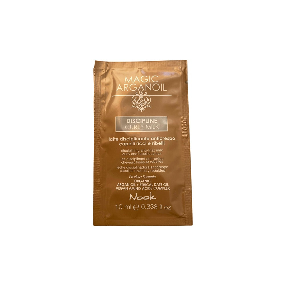 Lapte Anti-Frizz pentru Păr Rebel, cu Ulei de Argan, Nook Magic ArganOil Discipline