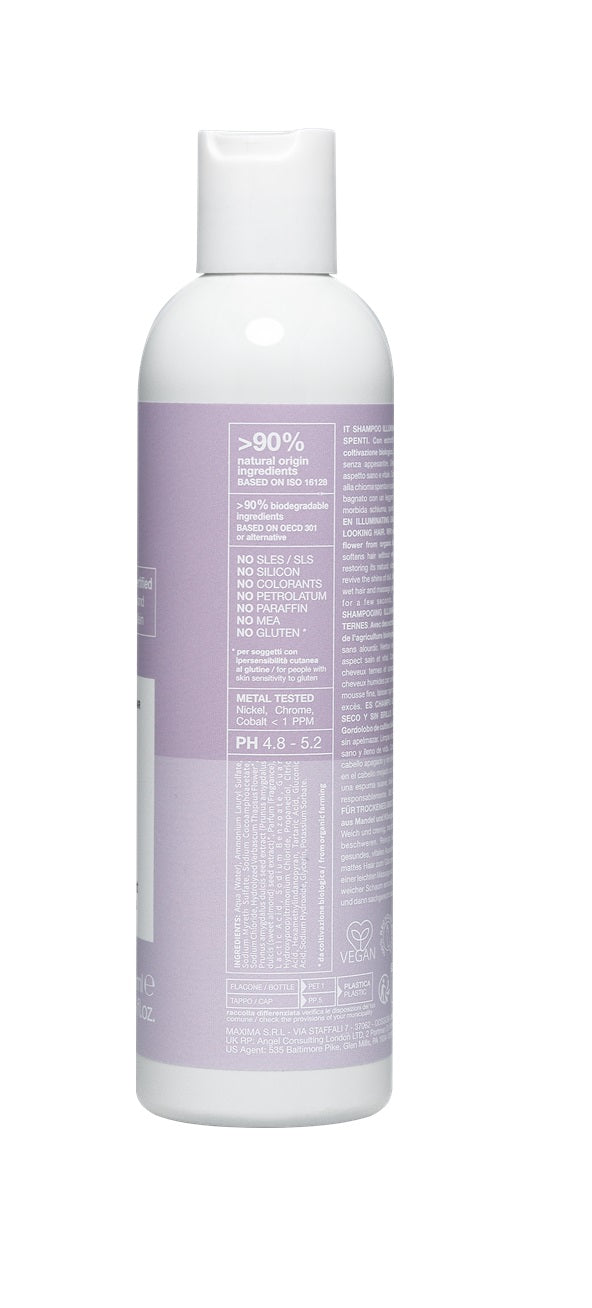Șampon Organic Pentru Strălucirea Părului Uscat Și Tern Nook Beauty Family Harmony Illuminating Shampoo