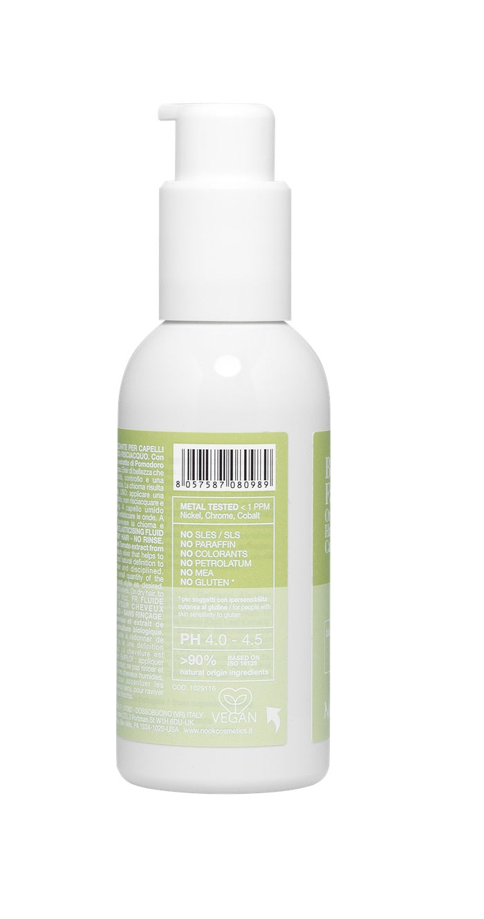 Lapte Organic Hidratant Fără Clătire Pentru Păr Creț Și Ondulat Nook Beauty Family MyCurly Elasticizing Sorbet Leave-In Fluid 125ml