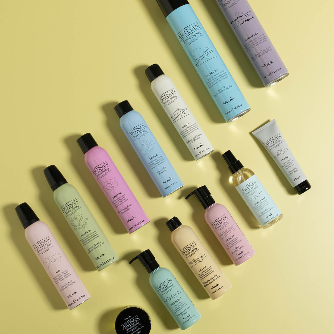 Gama completă de produse profesionale păr Allwaves – styling, îngrijire, tratamente și finisare.