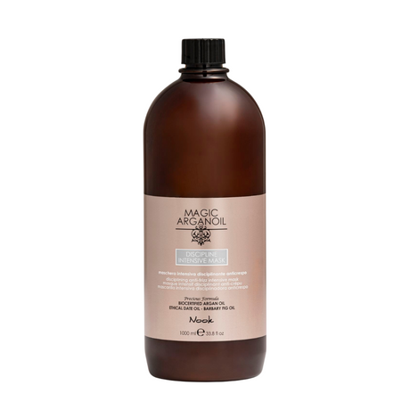 Mască disciplinantă Nook Magic Arganoil 1000 ml cu ulei de argan pentru păr rebel și deshidratat.