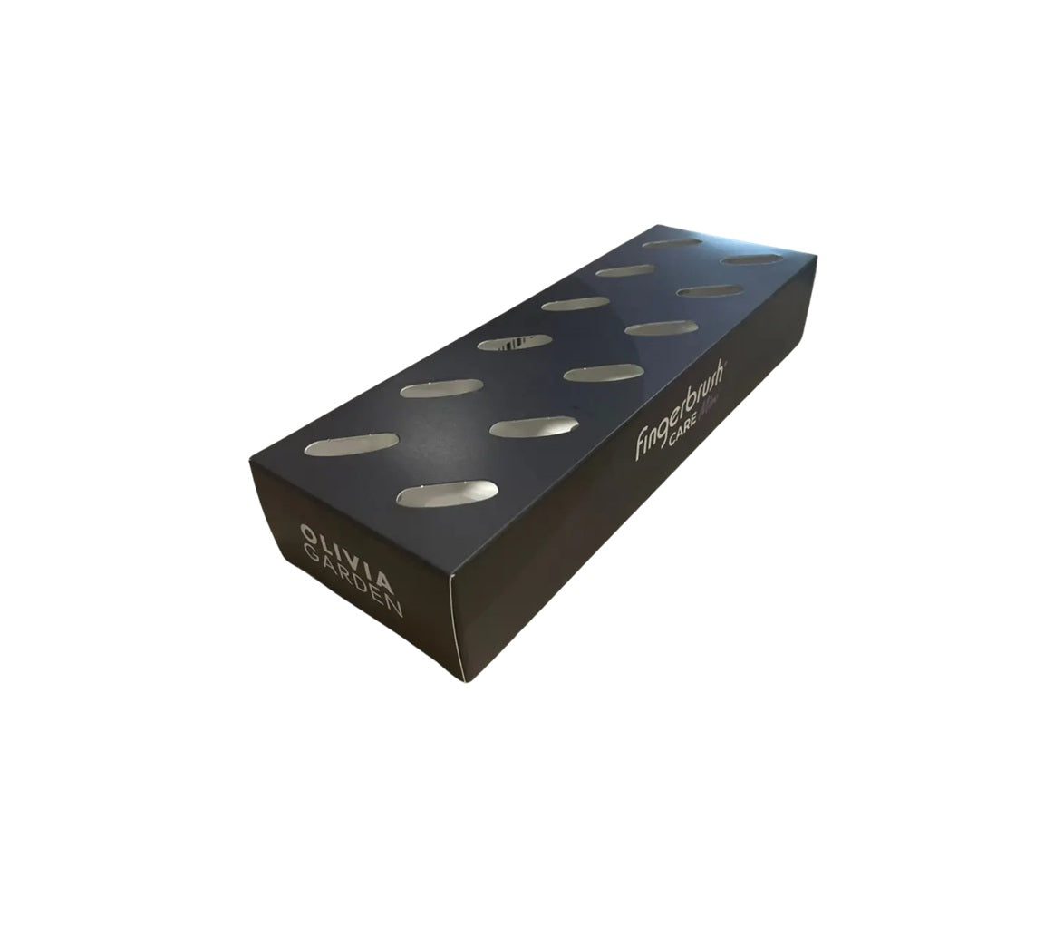 Olivia Garden Fingerbrush Care Mini Display – Suport Gol din Carton pentru 12 Perii