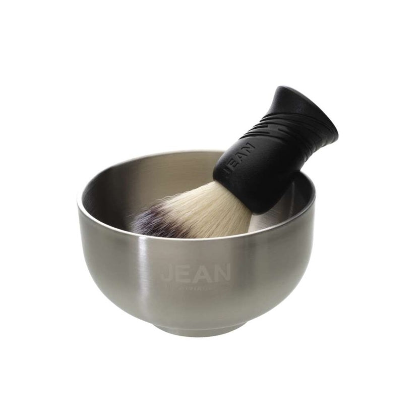 Olivia Garden The Shaving Kit Set Profesional de Bărbierit (Pămătuf + Bol pentru Spumă)