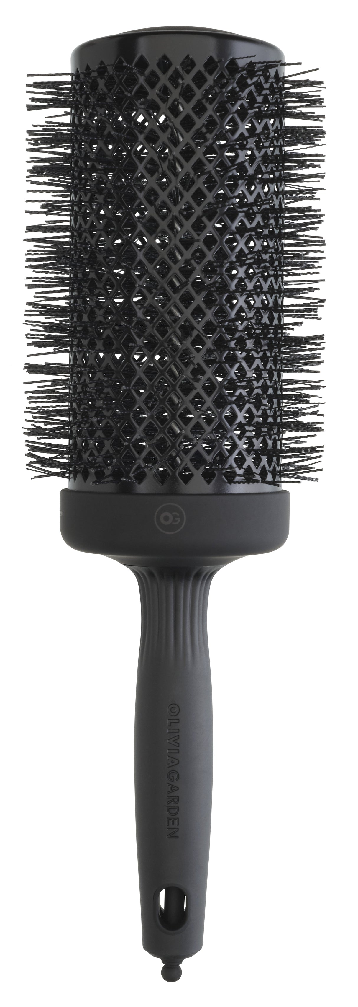 Olivia Garden Expert Blowout Black Label 65 – Perie Profesională Extra-Long cu Peri Wavy pentru Volum Maxim, Strălucire și Uscare Rapidă