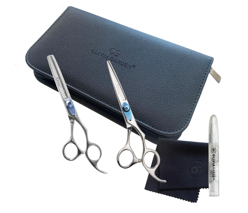 Set Foarfeci Profesionale Premium Olivia Garden Xtreme – Tuns + Filat – Performanță de Top pentru Stiliști Exigenți