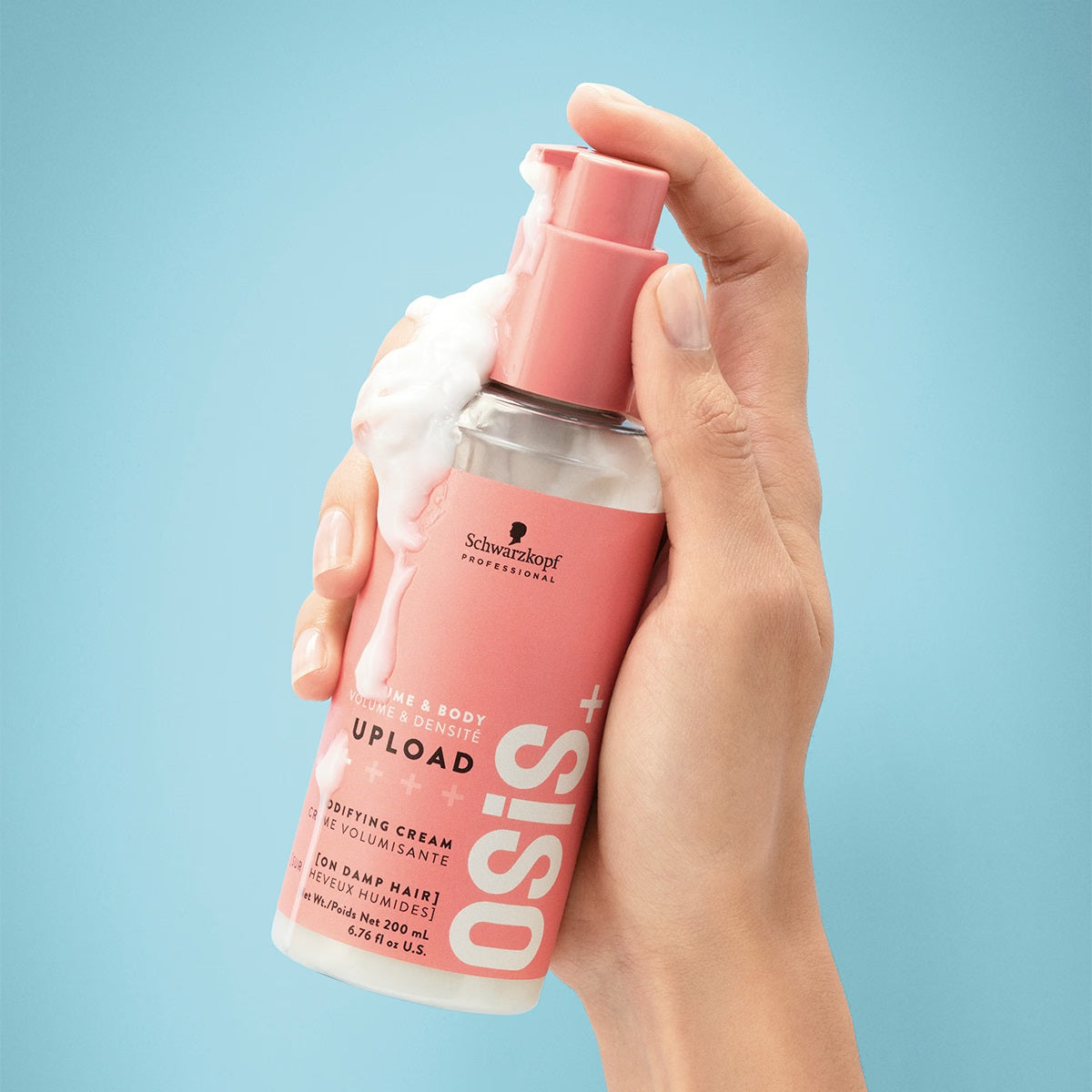 Cremă Pentru Volum Cu Protecție Termică Schwarzkopf Professional Osis Upload 200ml