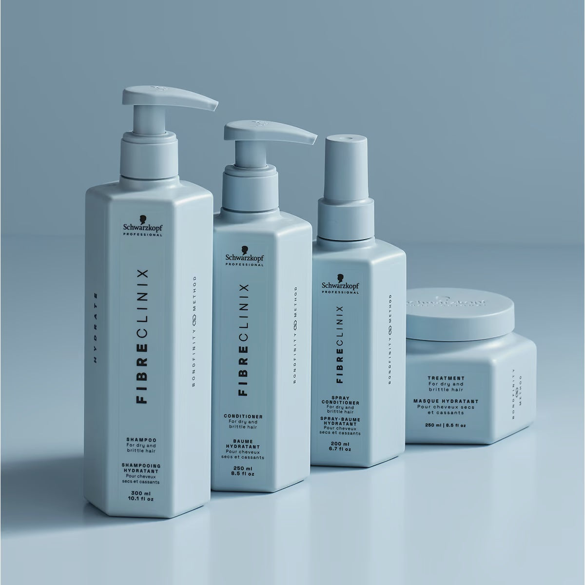 Șampon Pentru Hidratare Profundă A Părului Uscat Și Deshidratat Schwarzkopf Professional Bonacure Fibre Clinix Hydrate Shampoo