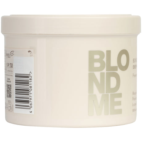 Mască Reparatorare Intensivă Schwarzkopf BLONDME Bondfinity Deep Repair – Reconstrucție Permanentă pentru Păr Blond sau Decolorat