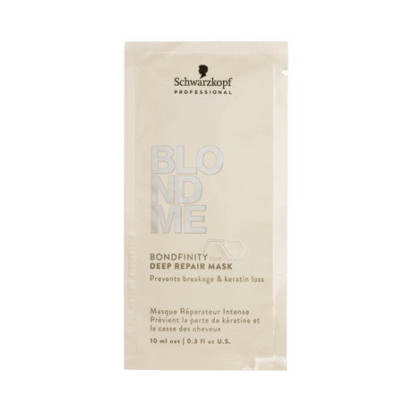 Mască Reparatorare Intensivă Schwarzkopf BLONDME Bondfinity Deep Repair – Reconstrucție Permanentă pentru Păr Blond sau Decolorat