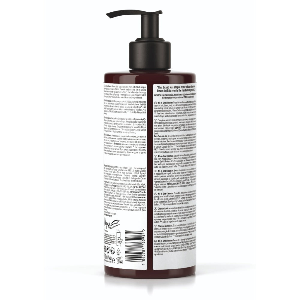 STMNT All-In-One Cleanser Gel de Curățare pentru Păr, Barbă, Corp și Față