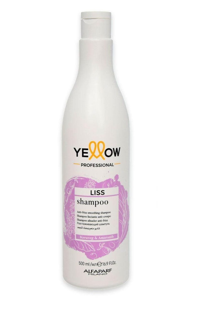 Yellow Liss Shampoo 500ml – Șampon Profesional cu Keratină Vegetală și Ulei de Amarant pentru Păr Neted, Protejat și Ușor de Controlat
