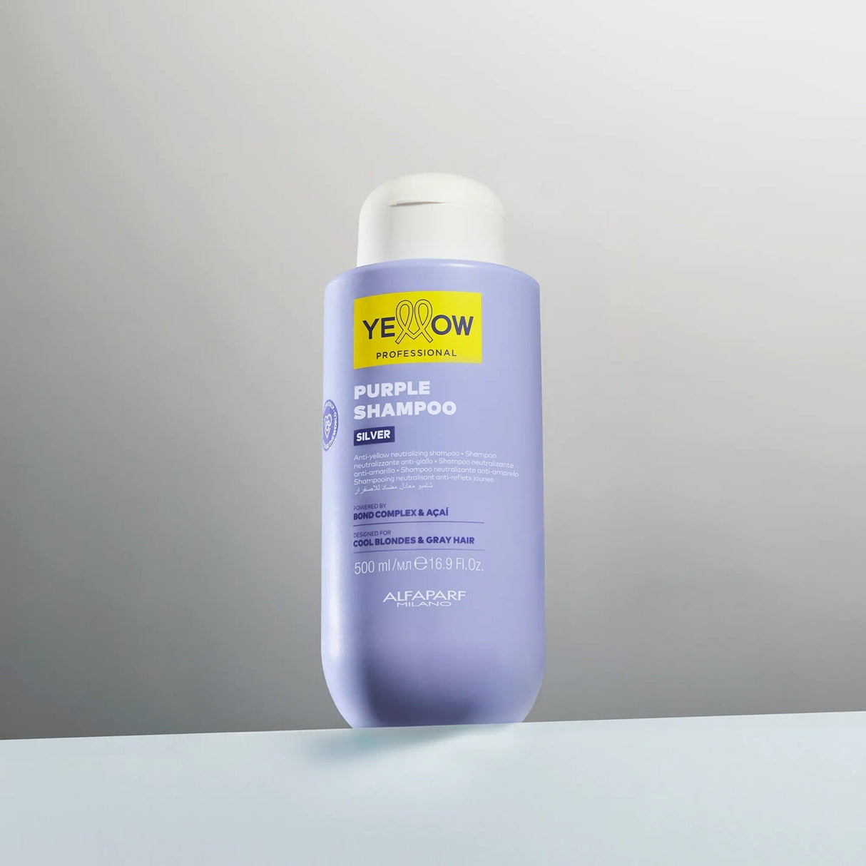Yellow Purple Shampoo 500ml – Șampon Violet Profesional pentru Nuanțe Reci de Blond și Păr Gri 💜✨ Neutralizare Instantă a Reflexelor Galbene