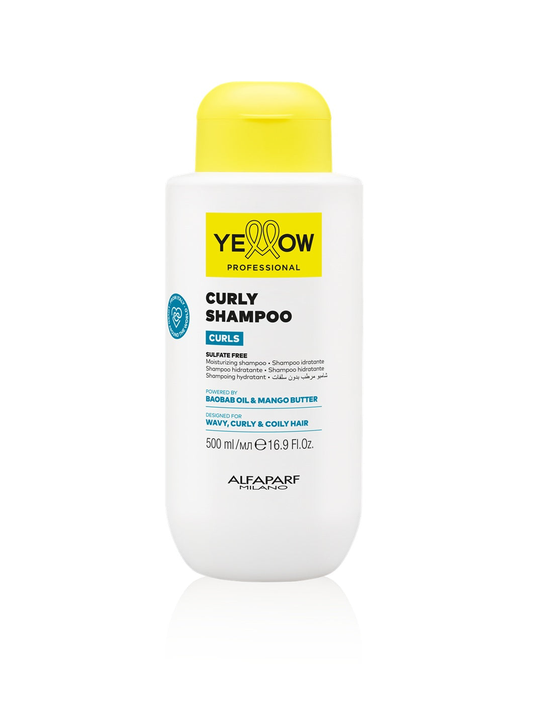 Yellow Professional Curls Șampon pentru Păr Cret și Ondulat– Definire, Hidratare și Anti-Frizz Descriere nouă cu semne colorate