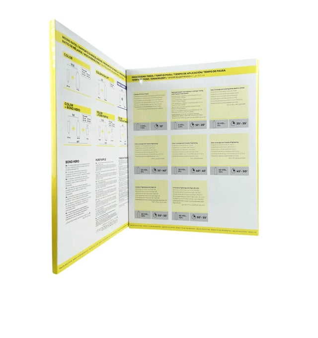 Yellow Professional Catalog Culori 2025 – Paletar Oficial cu Nuanțe Profesionale de Vopsea de Păr