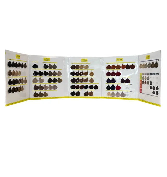 Yellow Professional Catalog Culori 2025 – Paletar Oficial cu Nuanțe Profesionale de Vopsea de Păr