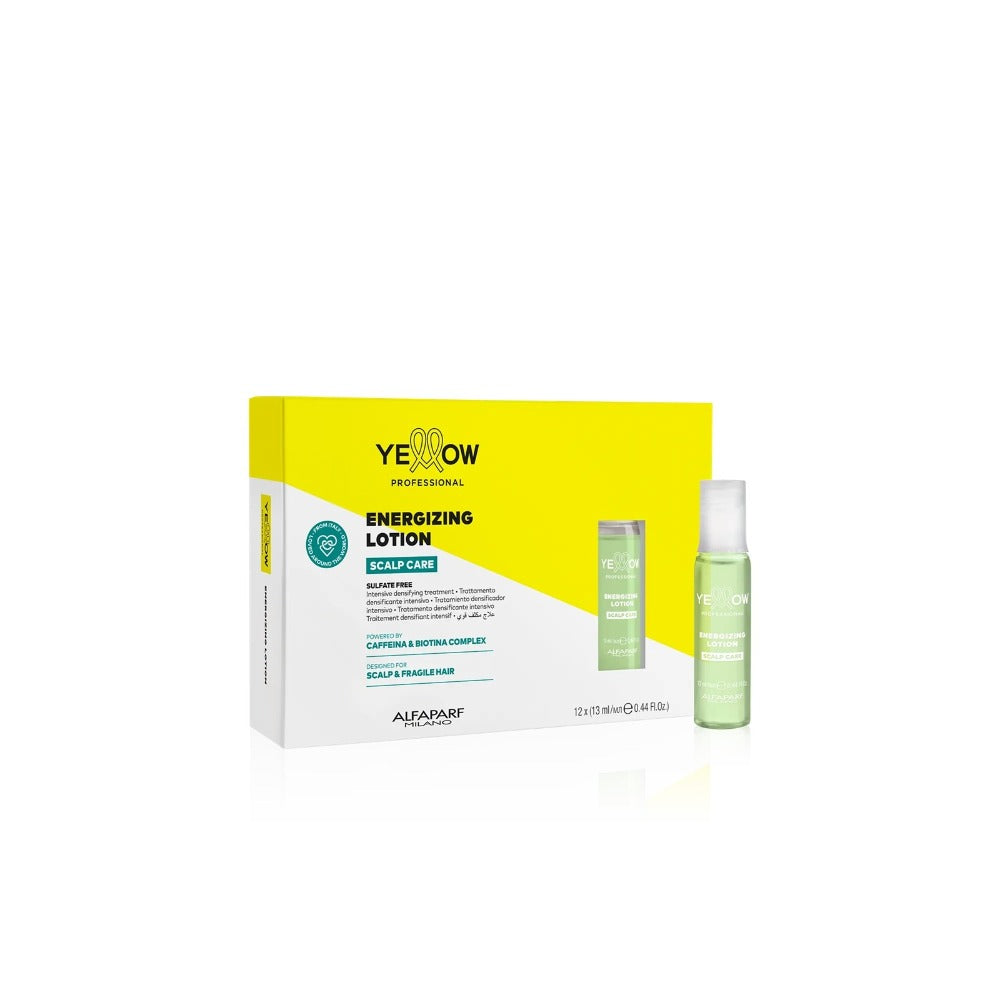 Yellow Scalp Lotiune Energizantă – Tratament Intens Anti‑Cădere și Redensificare Păr, 12 x 13 ml