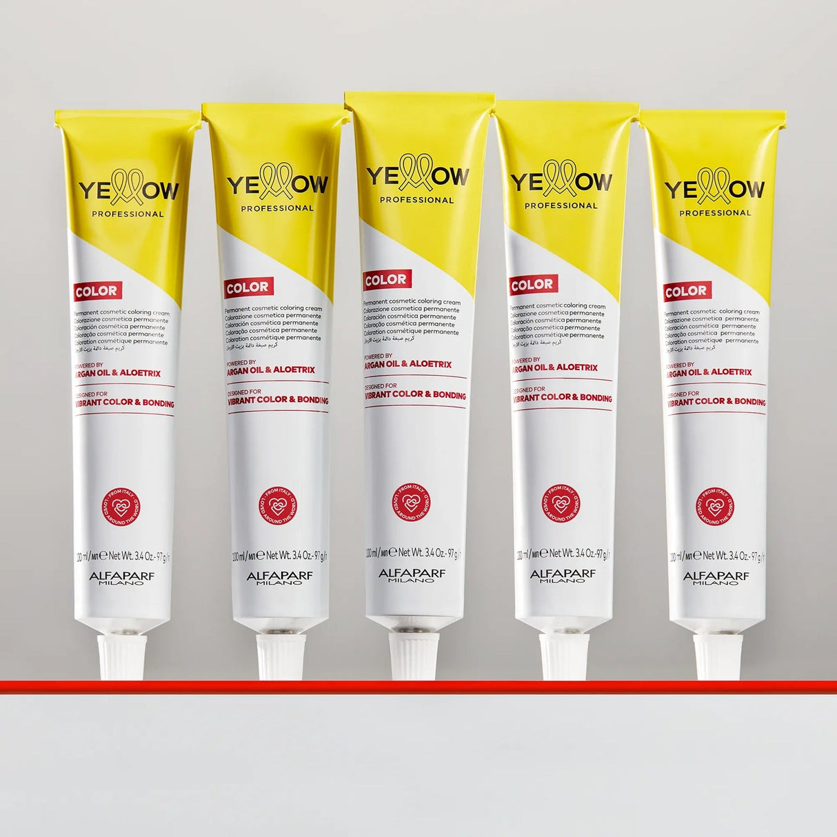 Yellow Professional Color Cream Vopsea de Păr Permanentă 100ml Culoare Vibrantă și Hidratare cu Ulei de Argan