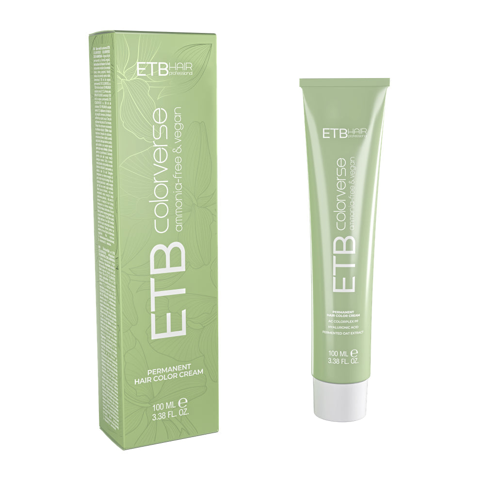 ETB Hair ColorVerse – Vopsea de Păr Profesională Permanentă, Fără Amoniac, Vegană, 100 ml