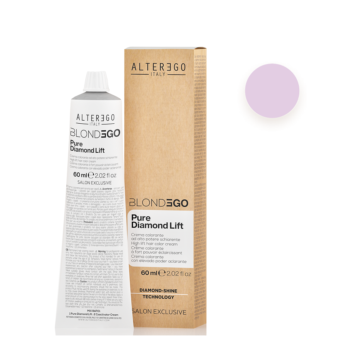 AlterEgo Blondego Pure Diamond Vopsea De Păr Permanentă 60ml Blond Special - Deschidere Perfectă