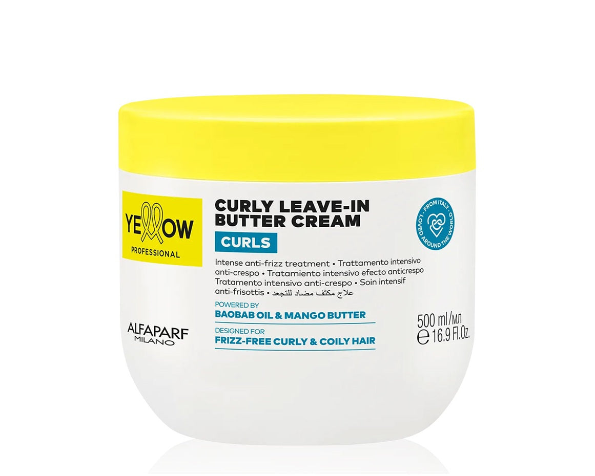 Yellow Curls Leave-in Butter Cremă Anti-Frizz Intensă pentru Bucle Definite 500ml