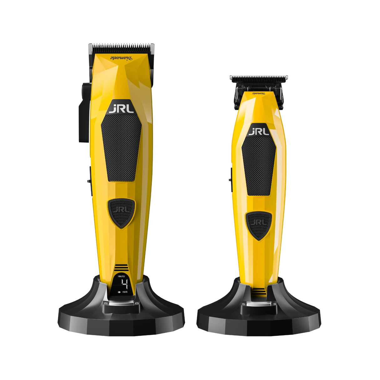 JRL Diamante – Set Profesional Mașină de Tuns 2025C + Trimmer 2025T, Galben