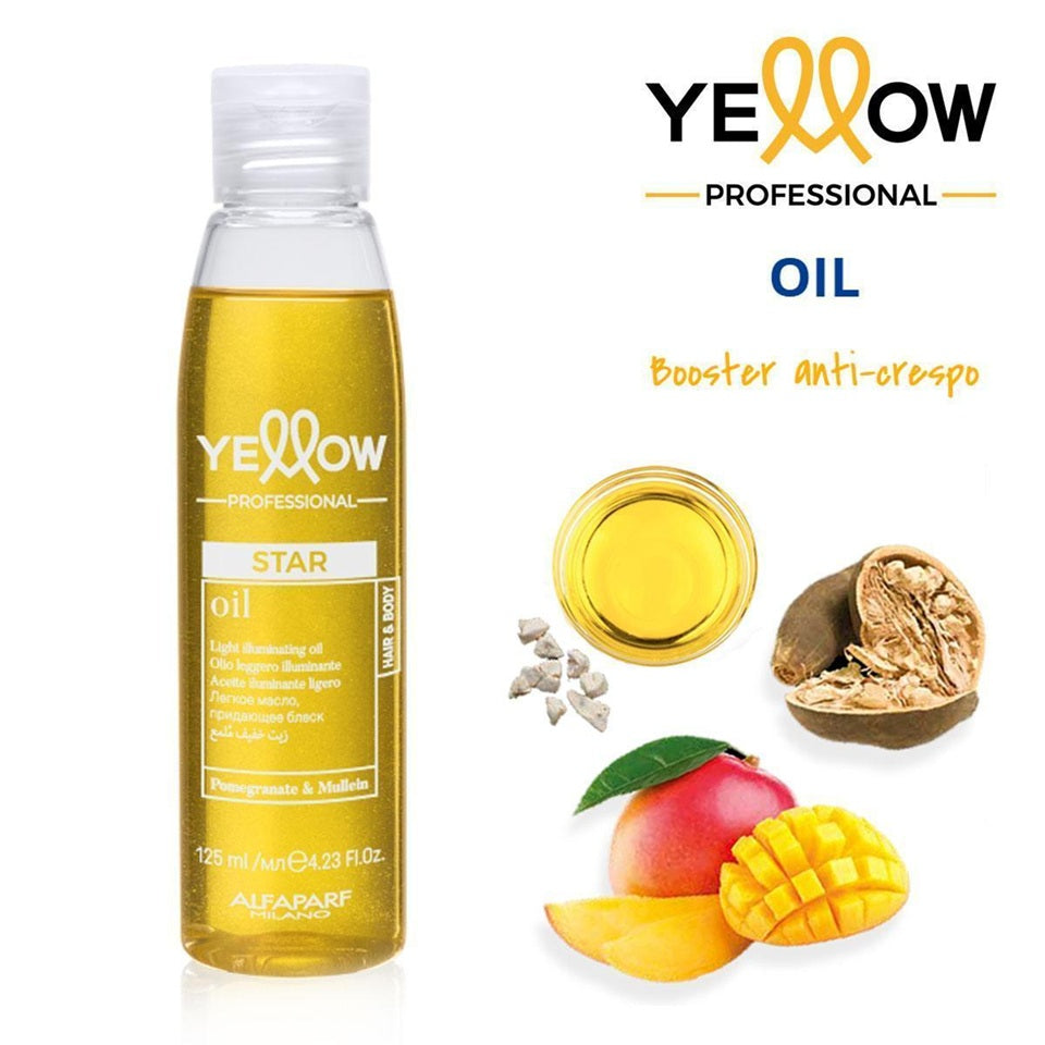 Yellow Nutritive Oil 125ml – Ulei Nutritiv pentru Hidratare Intensă Strălucire și Control Anti-Frizz - Păr