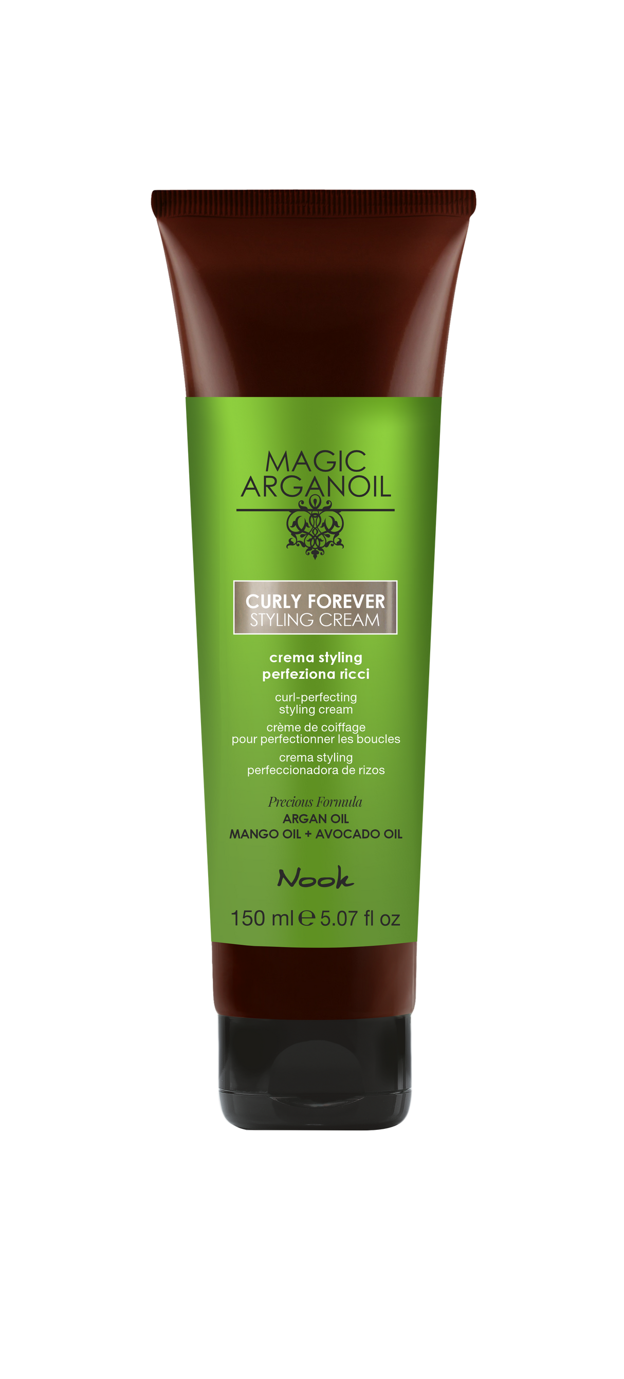 Nook Magic ArganOil Curly Forever Styling Cream-Cremă Modelatoare Flexibilă pentru Păr Creț sau Ondulat 150 ml