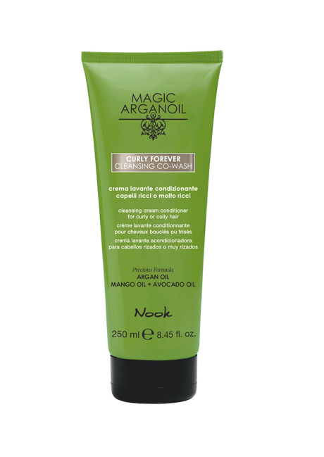 Nook Magic ArganOil Curly Forever Cleansing Co-Wash – Curățare delicată & hidratare intensă pentru părul creț și ondulat