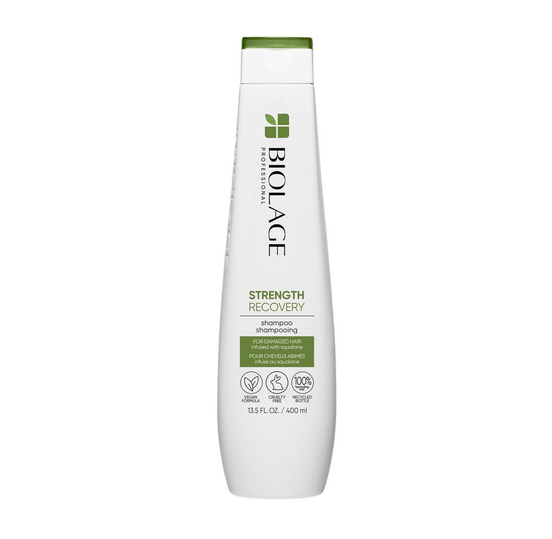 Șampon Profesional Reparare Intensă Biolage Strength Recovery cu Ulei de Squalane 250ml – Pentru Păr Deteriorat