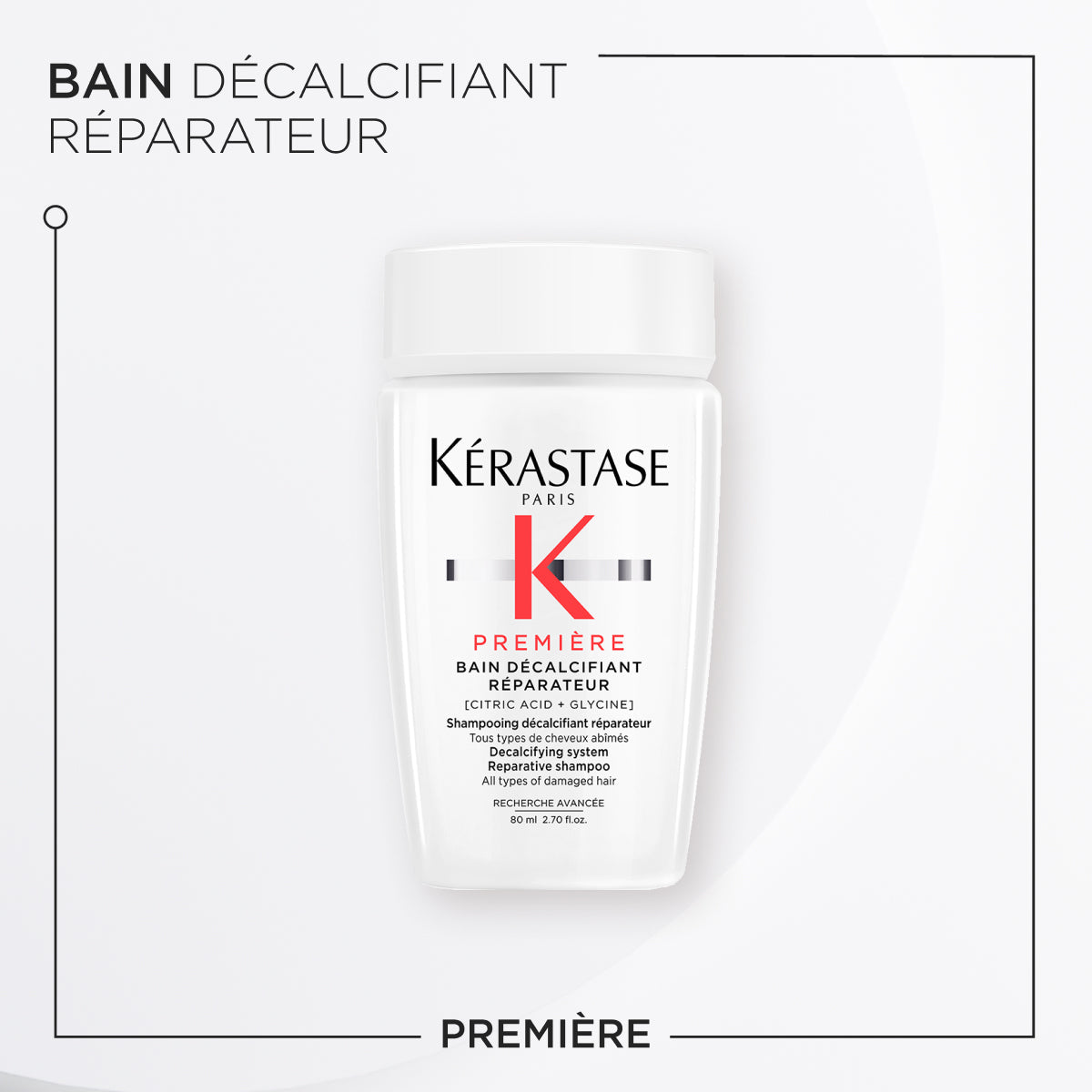Kérastase Première Bain Décalcifiant Réparateur 80ml – Șampon decalcifiant reparator pentru păr deteriorat