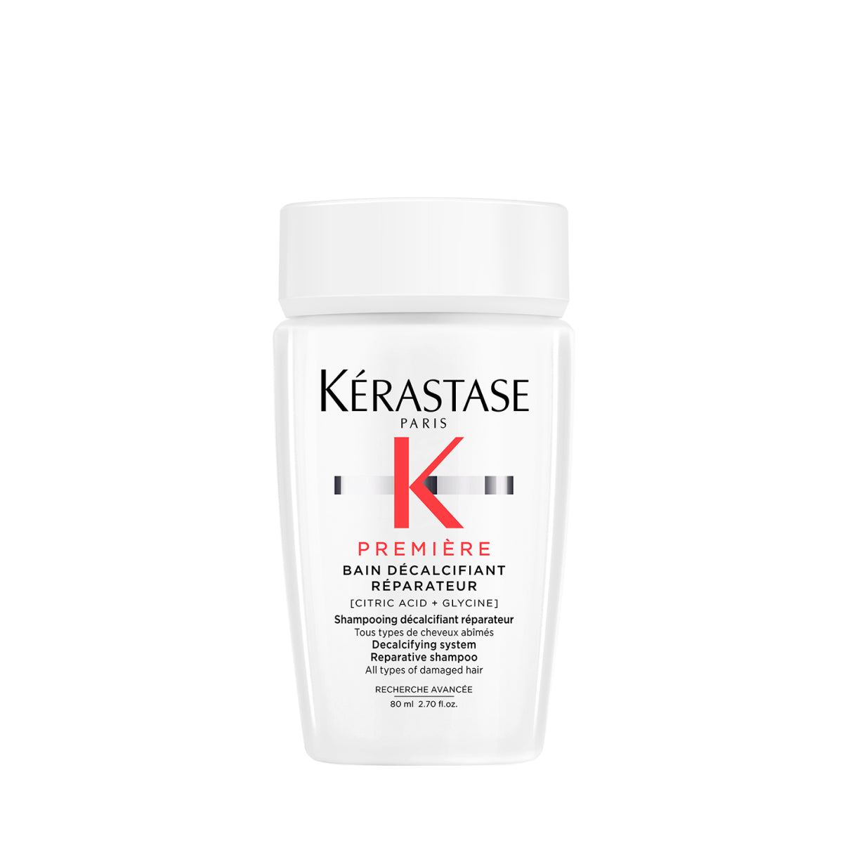 Kérastase Première Bain Décalcifiant Réparateur 80ml – Șampon decalcifiant reparator pentru păr deteriorat