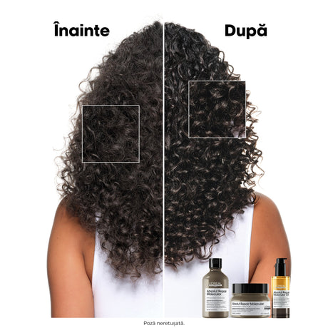 Ulei bifazic de păr L’Oréal Professionnel Absolut Repair Molecular– Anti-Frizz, Hranire Intensă & 100h Strălucire