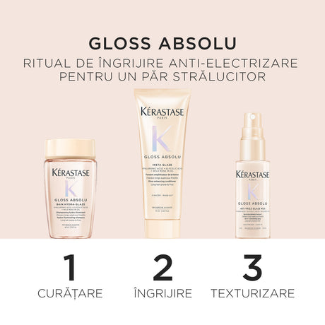 Set Kérastase Gloss Absolu Discovery 2025 – Ritualul complet pentru păr strălucitor, disciplinat și hidratat