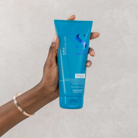 Alfaparf Milano Semi di Lino Curls Hydrating Co-Wash 200ml – Cremă de Curățare Fără Spumă pentru Buclé Hidratate, Elastice și Fără Frizz