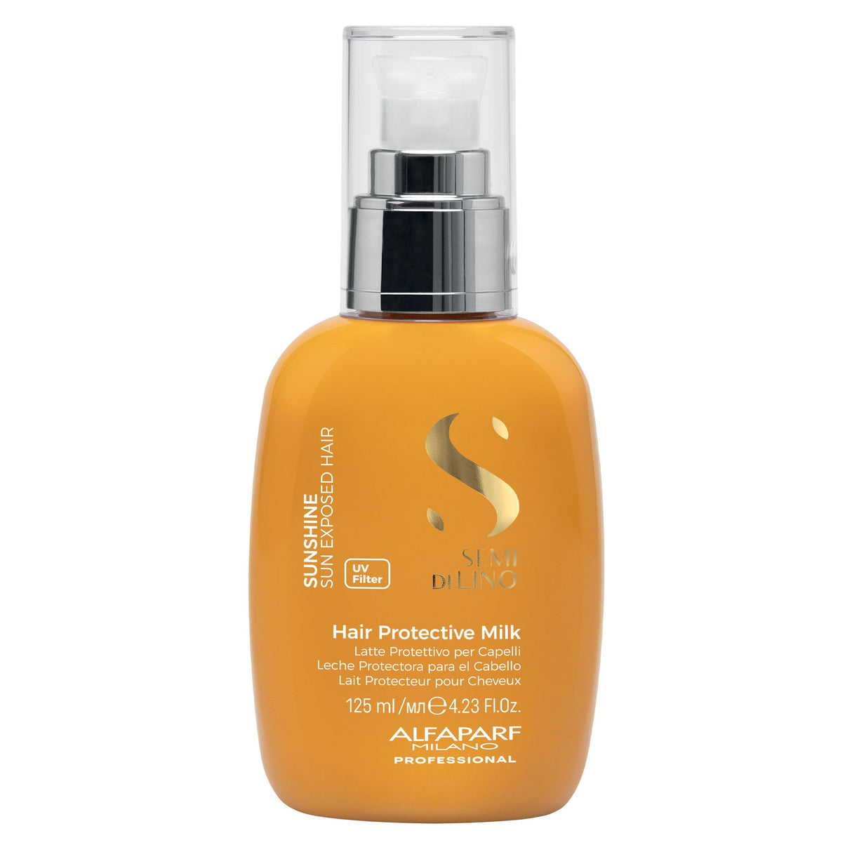 Alfaparf Milano Semi di Lino Sunshine Leave-In 125ml – Tratament hidratant cu filtru UV pentru păr expus la soare
